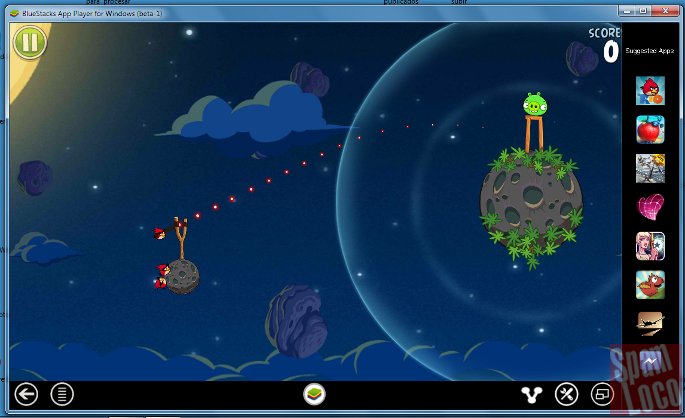 angry birds de android en BlueStacks