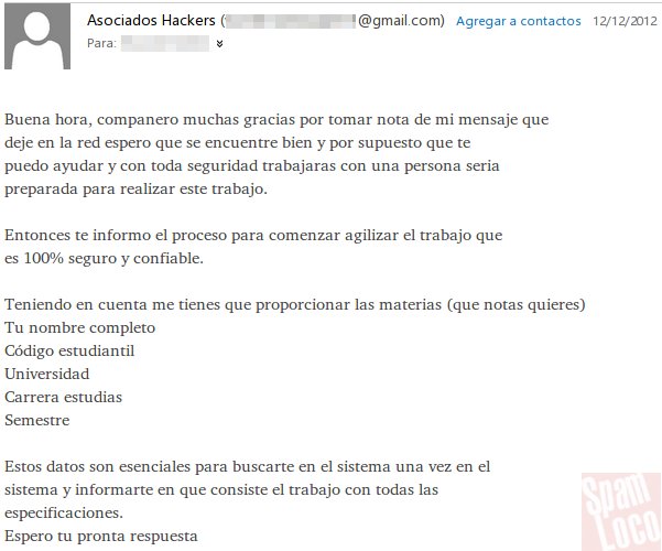 respuesta estafador asociados hackers