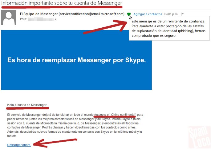 aviso microsoft cambio de messenger por skype