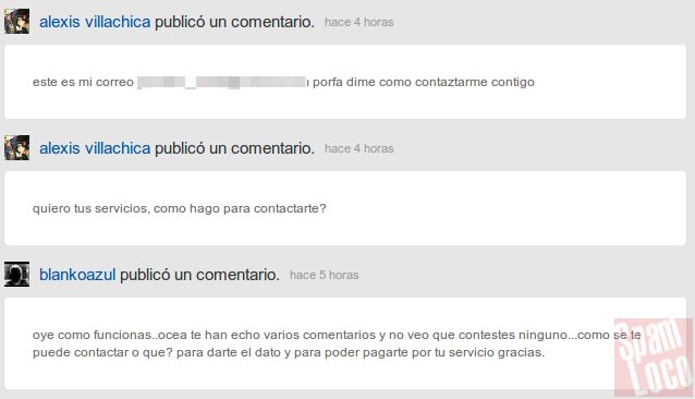 usuarios solicitando servicio en youtube