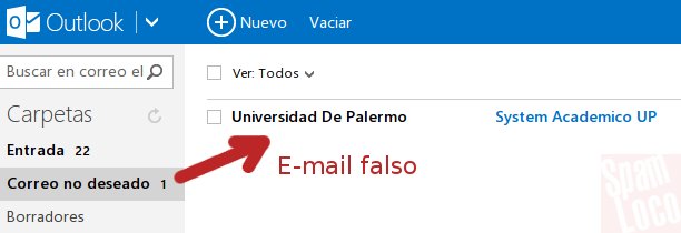 e-mail falso hacker universidad