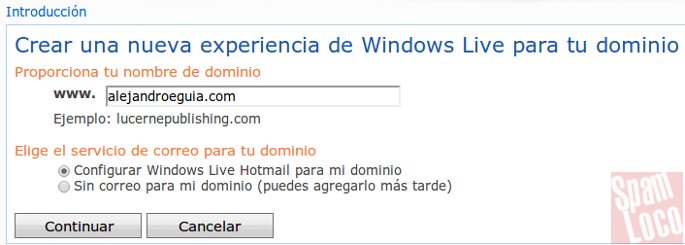 dominio propio con outlook