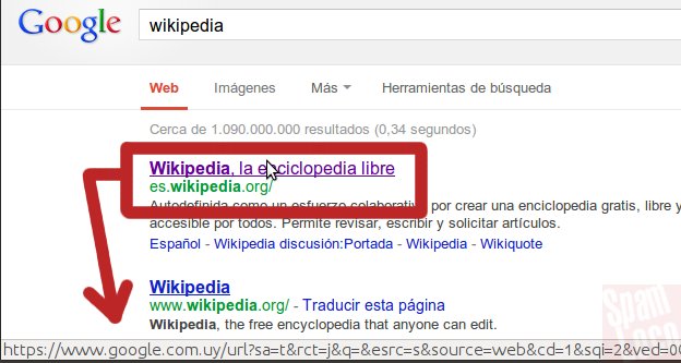 enlace resultados de google