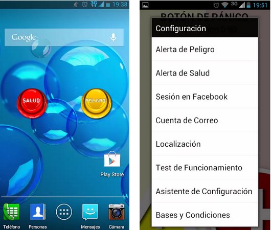boton de panico ast en android