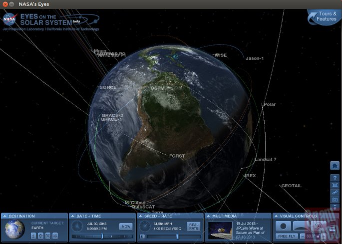 la tierra en nasa eye