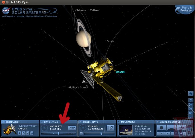 cassini en saturno nasa eye