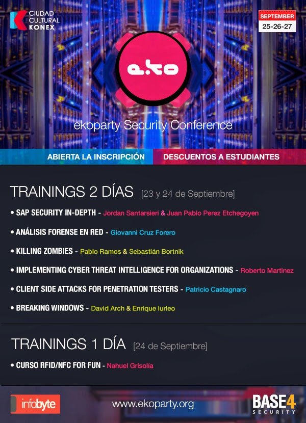 trainings ekoparty 2013