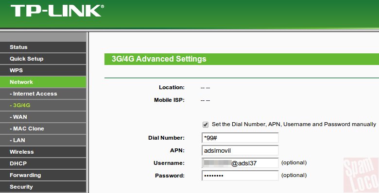 configuracion antel 3g en router tp link con bateria