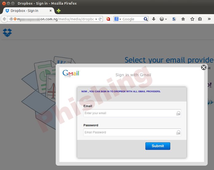 Dropbox phishing