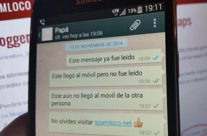 funcionamiendo del doble check azul en whatsapp