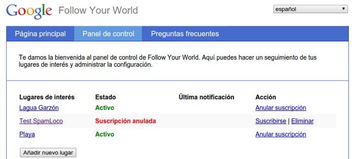 Follow Your World de Google