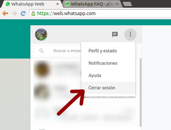 cerrar sesion whatsapp web