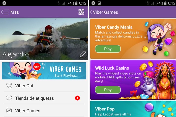 juegos en viber