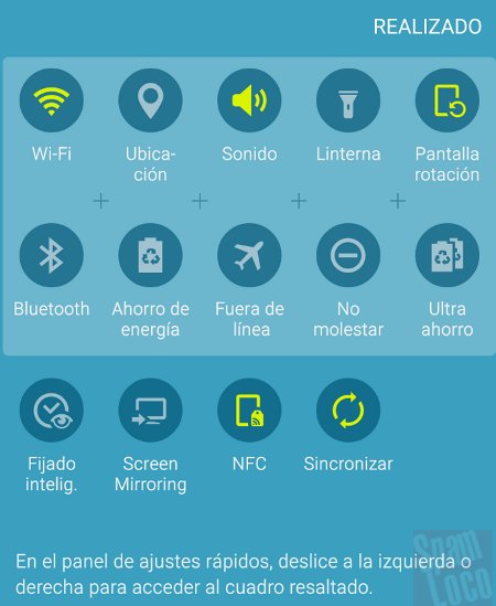 boton datos en samsung s6 no aparece