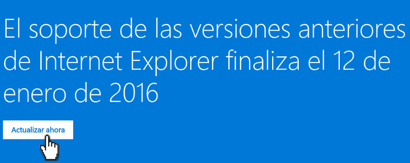 actualizar internet explorer