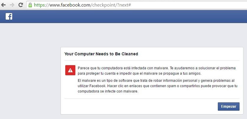 Videos con malware en Facebook