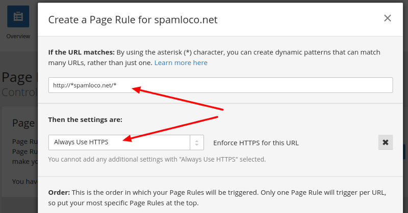 redireccion https en cloudflare