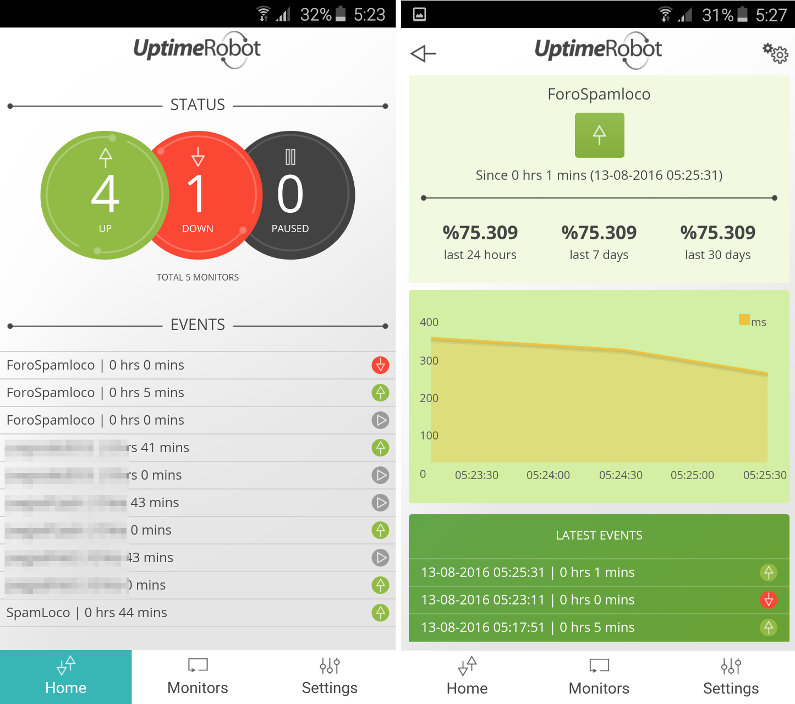 app uptime robot