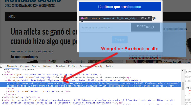 captcha publica en facebook