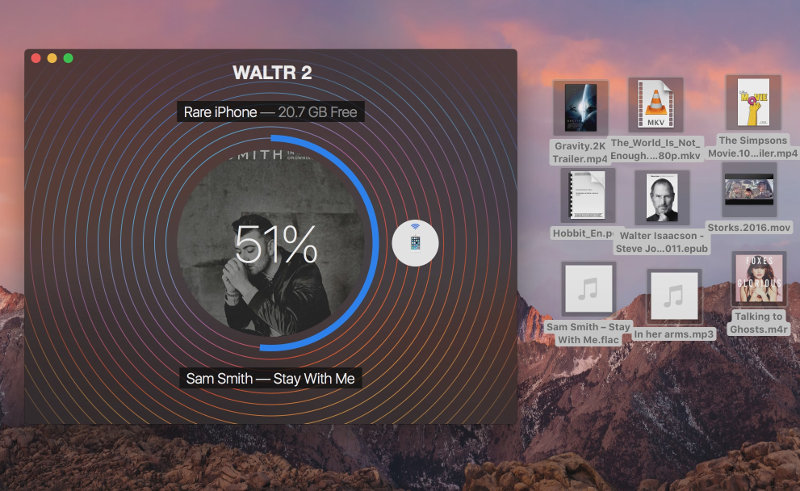 waltr 2 transferencia de archivos