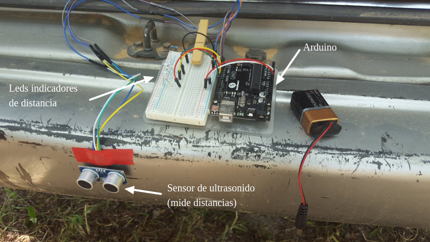 sensor ultrasonido en parachoques