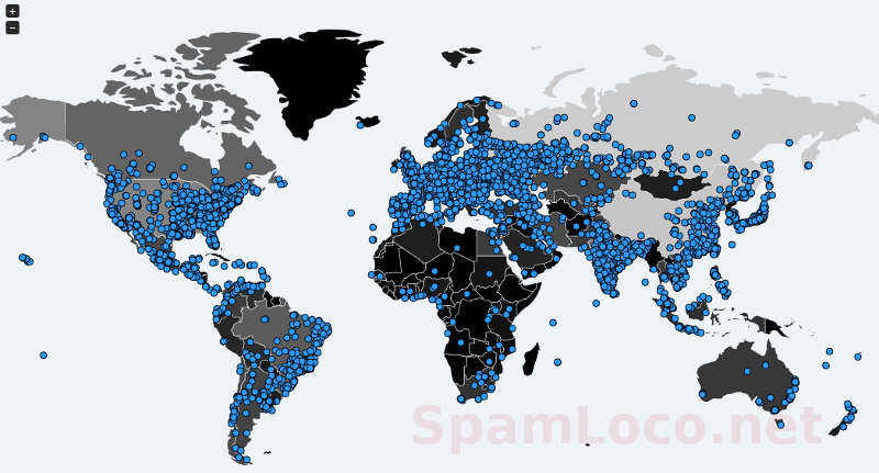 mapa de propagacion de WannaCry